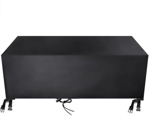 KIJyfgTR Verbesserte Heavy-Duty Oxford Tuch gewebt Sofa Tisch und Stuhl Schutzhülle Garten Set(Black,130 * 130 * 100cm) von KIJyfgTR