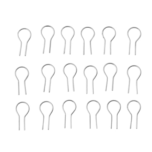 KIKAPA 100 Stück R-förmige hängende brennende Nadel Silber 0,55 x 1,2 cm für Ofen, Glas Schmelzen und Keramik, DIY Halskette Ornament Drähte herstellen KIKAPA 100 Stück R-förmige hängende brennende Nadel Silber 0,55 x 1,2 cm für Ofen, Glas Schmelzen und Keramik, DIY Halskette Ornament Drähte herstellen von KIKAPA