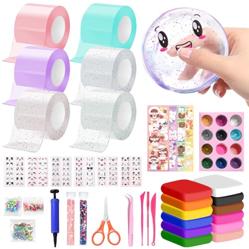 Nano Tape, 70 Stück Nano Tape Bubbles Kit, Nano Tape Bubbles Set, Magie Nano Klebeband, Blowing Bubble Tape, DIY Nano Doppelseitiges Klebeband, Traceless Adhesive Nano Tape for Making Bubbles Nano Tape, 70 Stück Nano Tape Bubbles Kit, Nano Tape Bubbles Set, Magie Nano Klebeband, Blowing Bubble Tape, DIY Nano Doppelseitiges Klebeband, Traceless Adhesive Nano Tape for Making Bubbles von KIKVTER