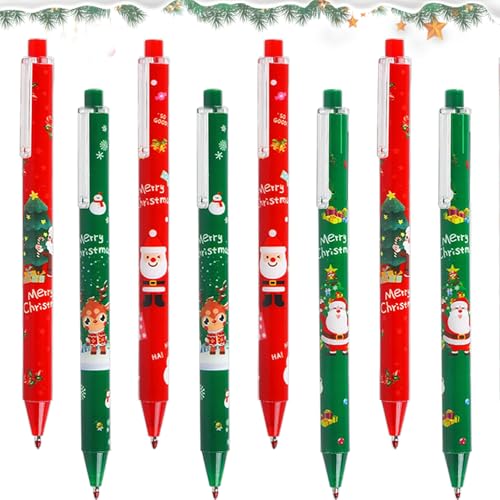 Weihnachten Kugelschreiber, 24 Stück Weihnachtskugelschreiber, Einziehbare Kugelschreiber, Gelschreiber Weihnachten, Nette Rollerball Kugelschreiber für Weihnachten Party Geschenk Büro Schulbedarf Weihnachten Kugelschreiber, 24 Stück Weihnachtskugelschreiber, Einziehbare Kugelschreiber, Gelschreiber Weihnachten, Nette Rollerball Kugelschreiber für Weihnachten Party Geschenk Büro Schulbedarf von KIKVTER