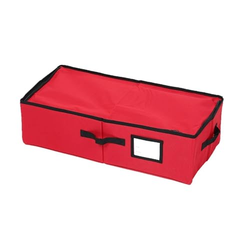 Aufbewahrungsbox for Weihnachtsdekoration mit verstellbaren Fächern, großer Christbaumkugel-Organizer, Aufbewahrung von Geschenkpapier for Weihnachtsdekorationen, Organizer for Feiertagsdekor, langleb Aufbewahrungsbox for Weihnachtsdekoration mit verstellbaren Fächern, großer Christbaumkugel-Organizer, Aufbewahrung von Geschenkpapier for Weihnachtsdekorationen, Organizer for Feiertagsdekor, langleb von KIKYKUBBLETASW