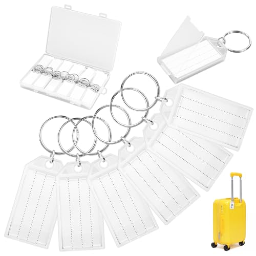 36PCS Schlüsselanhänger Beschriftbar,Schlüsselanhänger zum Beschriften mit Split Ring Label Fenster,Schlüssel Anhänger ,für Markieren von Schlüsseln, Haustieren, Gepäck,Koffer-weiß 36PCS Schlüsselanhänger Beschriftbar,Schlüsselanhänger zum Beschriften mit Split Ring Label Fenster,Schlüssel Anhänger ,für Markieren von Schlüsseln, Haustieren, Gepäck,Koffer-weiß von KILDOWS