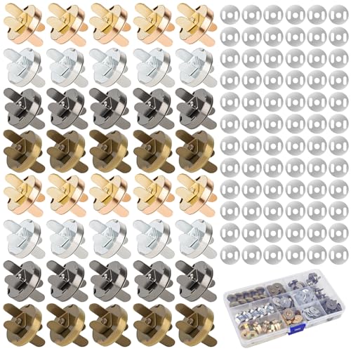 40 Stücke Magnetknöpfe 18mm，Magnetische Knöpfe，Magnetische Druckknöpfe， Magnetverschluss Nähen Handarbeit，für Kleidung，taschen，DIY Stricken，Kunsthandwerk von KILDOWS