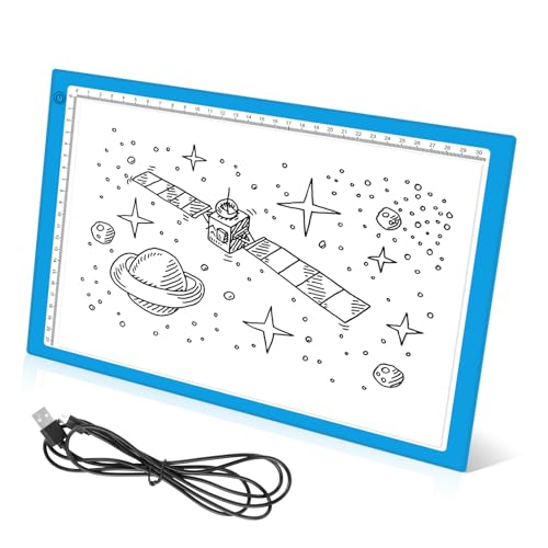 A4 Leuchttisch,Dimmbarer Leuchtplatte,Led Licht Pad A4,LED Zeichenbrett,Light Pad für Zeichnen,Diamantmalerei,Skizzieren,Röntgenbetrachtung A4 Leuchttisch,Dimmbarer Leuchtplatte,Led Licht Pad A4,LED Zeichenbrett,Light Pad für Zeichnen,Diamantmalerei,Skizzieren,Röntgenbetrachtung von KILDOWS