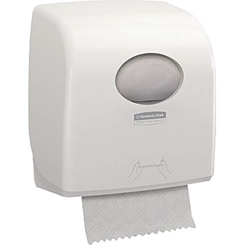 Aquarius Slimroll Rollenhandtuchspender ideal für kleine Waschräume, praktische Restrollenfunktion Farbe: weiß Maße(BxHxT): 32,4 x 29,7 x 19,2 cm von KIMBERLY-CLARK
