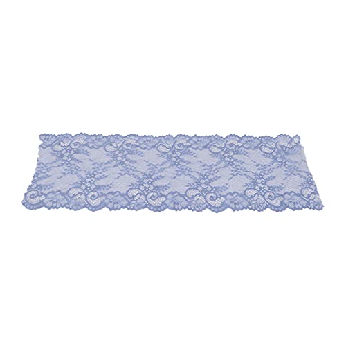 10 Yards Spitze, Band 18 Cm Breiter Einzigartiger Stil Weich Verdickter Zierstoff Stoff Gesticktes Kleidungszubehör für Dekorierte Kleidung Hosen (BLUE #15) von KIMISS