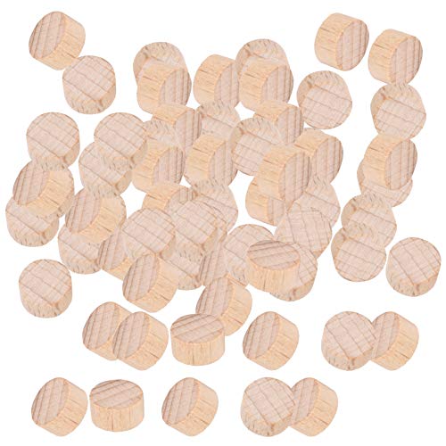 100pcs Holz 1-2 Cm, Buche Unvollendete Scheibe DIY Handwerk Rund 1 2 Cm Unbelichtet (1cm) von KIMISS