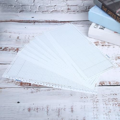 10pcs Strickmaschine Punch Card, 24 Stich Leer 10pcs Karte Blume für Strickmaschinen Punch Card Leere Karten Punchcards Punches KH821 KH831 KH851 KH860 KHJ880 KH868 KH871 von KIMISS