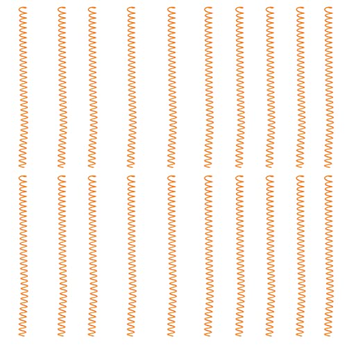 20er-Pack 11 Mm Innendurchmesser 30-Loch-Spiralbinderinge für A4 A5 Leise Kunststoff-Spiralbindung, Federbindungsspulen für Sammelalben und Notizbücher (#4) von KIMISS