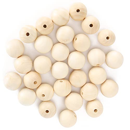 30pcs 40 Mm Holzperlen, Runde Perforierte Ballabstandshalter -Schmuckperlen, Unhoed Large & Perlen -Sortimente Dekoration und Zubehör Locker L Holz für Home Bauernhaus 30pcs 40 Mm Holzperlen, Runde Perforierte Ballabstandshalter -Schmuckperlen, Unhoed Large & Perlen -Sortimente Dekoration und Zubehör Locker L Holz für Home Bauernhaus von KIMISS