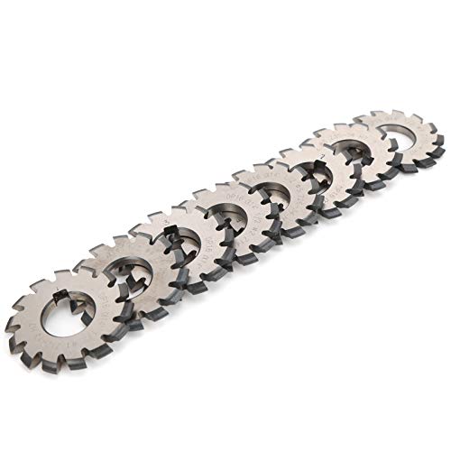 8pcs Getriebefräsen, Involutute Cutter Cutter Stahl Schneiden 8pcs Set Hochgeschwindigkeitswerkzeuge 14 5 ° Innendurchmesser 22 Mm äußere 55 Mm 8pcs Getriebefräsen, Involutute Cutter Cutter Stahl Schneiden 8pcs Set Hochgeschwindigkeitswerkzeuge 14 5 ° Innendurchmesser 22 Mm äußere 55 Mm von KIMISS