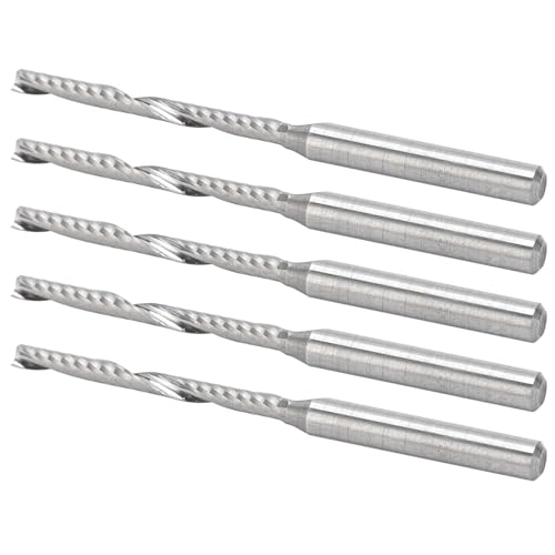 CNC Fräser Set,5 Stück Wolframstahl Spiralfräser Holzschnitzfräser, 3, 175 X 2 22 38 Mm, Fräser, Metallbohrer, Holzbohrer, Stahl, für und, Blaue Farbe CNC Fräser Set,5 Stück Wolframstahl Spiralfräser Holzschnitzfräser, 3, 175 X 2 22 38 Mm, Fräser, Metallbohrer, Holzbohrer, Stahl, für und, Blaue Farbe von KIMISS