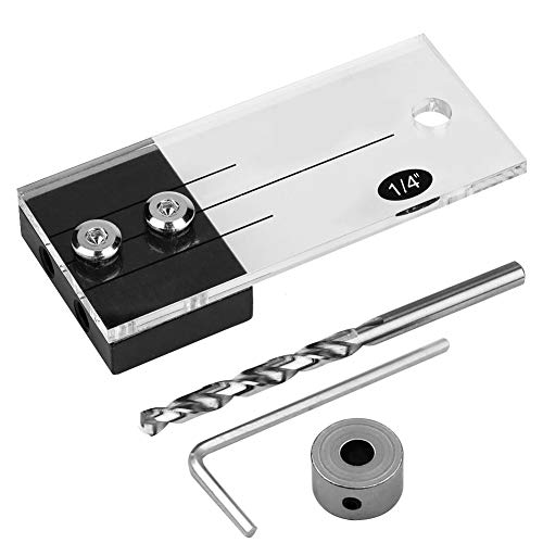 Dowel Hole Bohr Locator Taschenloch Jig Stiefbohrbit Set Holzbearbeitungswerkzeug - Bohrwerkzeug Kit Elektrowerkzeugzubehör -Zubehör -Jigs von KIMISS