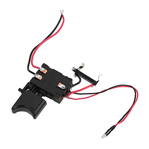 Elektrischer Bohrschalter,Bohrauslöseschalter Auslöseschalter Schwarz Kunststoff und Metall 7, 2 V 24 V Lithium-Batterie Bohrer Geschwindigkeitsregelung Auslöseschalter mit Kleinem Licht Elektrischer Bohrschalter,Bohrauslöseschalter Auslöseschalter Schwarz Kunststoff und Metall 7, 2 V 24 V Lithium-Batterie Bohrer Geschwindigkeitsregelung Auslöseschalter mit Kleinem Licht von KIMISS