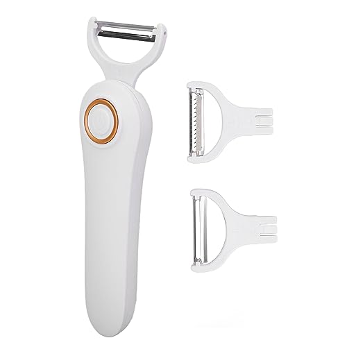 KIMISS Elektrischer Kartoffelschäler ABS, Edelstahl-Kartoffelschäler Elektrisch Elektrischer Schäler Handheld-USB-wiederaufladbarer Gemüseschäler mit 3-TER-Köpfen für den Elektrischen KIMISS Elektrischer Kartoffelschäler ABS, Edelstahl-Kartoffelschäler Elektrisch Elektrischer Schäler Handheld-USB-wiederaufladbarer Gemüseschäler mit 3-TER-Köpfen für den Elektrischen von KIMISS