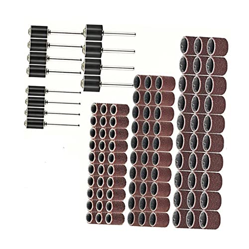 Für DREMEL Für Einlegeringe Sandring Sandtrommel Stahl Kupfersand 102 Stück Schleifband Sandtrommel Drehschleifring Schleifen Polierwerkzeug Für DREMEL Für Einlegeringe Sandring Sandtrommel Stahl Kupfersand 102 Stück Schleifband Sandtrommel Drehschleifring Schleifen Polierwerkzeug von KIMISS