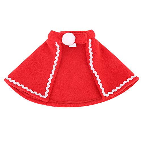 Haustier Mas Kostüm, Kleine Tiere Rot Mantel Weiche Kostüm Hund Katze Weihnachtskleidung Kostüme für Meerschweinchen Hamster Kaninchen (Typ 5 (8,3 x 8,3 x 3,5 Zoll)) von KIMISS