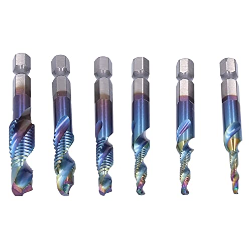 Hochgeschwindigkeits -Stahl -Spiralhahnbohrer -Bit -Set, 6pcs/Set Blue Kombinationsbohrmaschine für Gegenstände und Aufgaben Hochgeschwindigkeits -Stahl -Spiralhahnbohrer -Bit -Set, 6pcs/Set Blue Kombinationsbohrmaschine für Gegenstände und Aufgaben von KIMISS