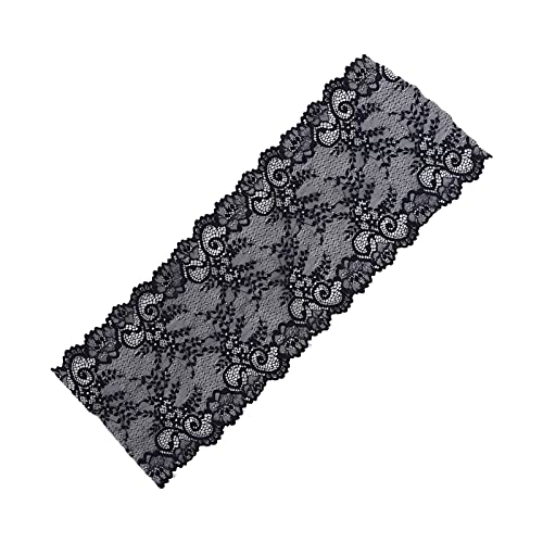 KIMISS 10 Yards Spitze, Band 18 Cm Breiter Einzigartiger Stil Weich Verdickter Zierstoff Stoff Gesticktes Kleidungszubehör für Dekorierte Kleidung Hosen (BLUE #18) von KIMISS