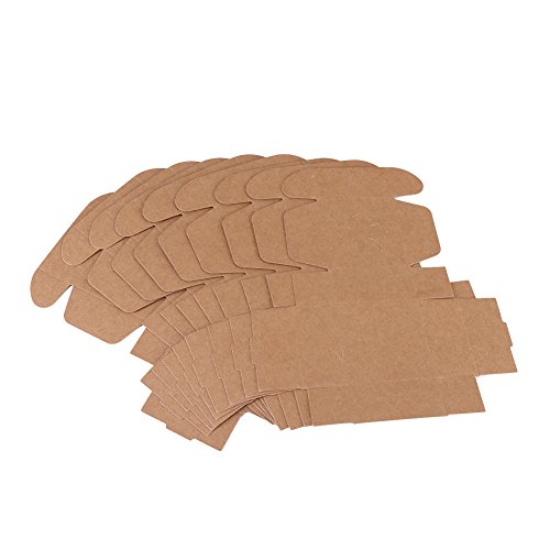 KIMISS 10pcs Brown Paper Box für Handgefertigte Seife, Süßigkeiten, Hochzeitsbevorzugungen - Elegante Verpackung für Handwerk und Geschenke von KIMISS