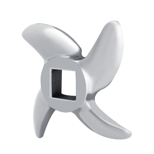 KIMISS 1pcs Edelstahl Fleischmühle Schleifklinge Ersatz Mincer Messer 12# - Passt zu Verschiedenen Fleischschleifern, Mühelos Fleisch, Gemüse und Obst (22#) von KIMISS