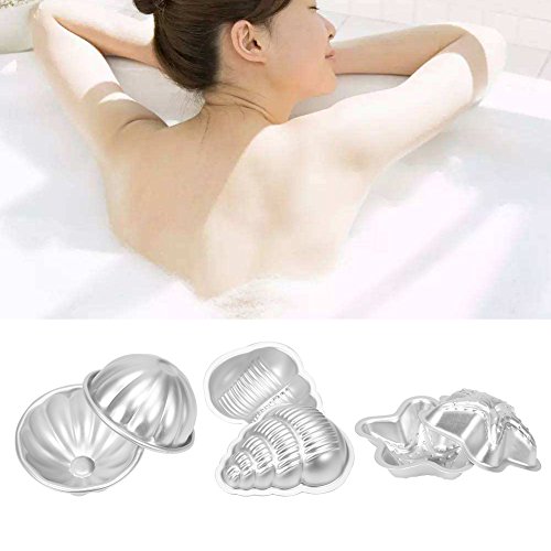 KIMISS 2pcs Aluminiumlegierungsbadebomben -Formen Sprudeliges Handwerk für DIY -Kuchen & Badebomben Set 11 (Typ 2) von KIMISS