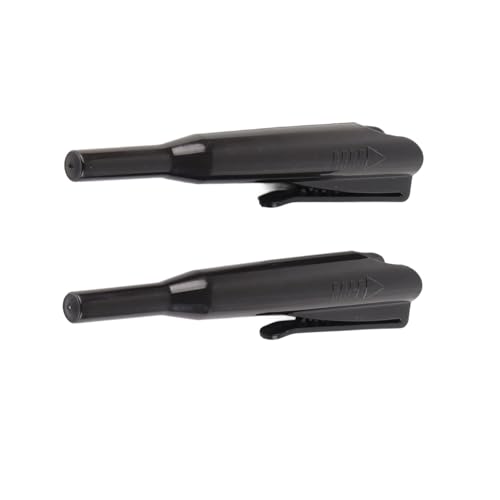 KIMISS 2pcs C Eindringen Sie die Bleistiftabdeckung mit Clamp/Holder - Langes Nasen -Tiefen Loch Marker für Holzbearbeitung, Ideales Accessoire für Handwerkskunst (BLACK) von KIMISS