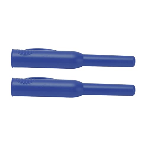 KIMISS 2pcs C Eindringen Sie die Bleistiftabdeckung mit Clamp/Holder - Langes Nasen -Tiefen Loch Marker für Holzbearbeitung, Ideales Accessoire für Handwerkskunst (BLUE) von KIMISS