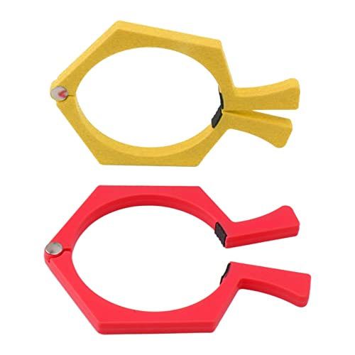 KIMISS 2pcs Sublimation Cup Clamp - ABS -Tumbler Wickelwerkzeug für 20 Unzen Sublimationsbecher, Einstellbarer Griff für den Effizienten Drucken (Orange, Rot und Gelb) von KIMISS