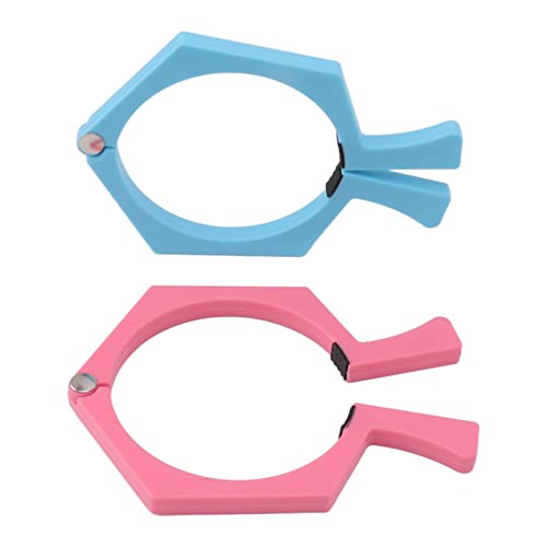 KIMISS 2pcs Sublimation Cup Clamp - ABS -Tumbler Wickelwerkzeug für 20 Unzen Sublimationsbecher, Einstellbarer Griff für den Effizienten Drucken (rosa+blau) von KIMISS