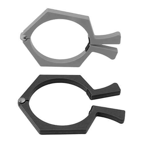 KIMISS 2pcs Sublimation Cup Clamp - ABS -Tumbler Wickelwerkzeug für 20 Unzen Sublimationsbecher, Einstellbarer Griff für den Effizienten Drucken (schwarz+grau) von KIMISS