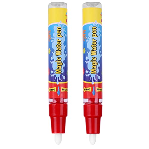 KIMISS 2pcs Wiederverwendbares Wasserstift -Set, Automatisch Verschwinden 2pcs/Set Baby Malvorlagen Zeichnung für Färben und Markierungen Colorins Ersatzbürste Magie Malerei Matte Buch Buch von KIMISS