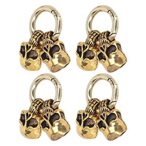 KIMISS 5 PCs Schädelkopfkordende Verschlüsse - Legierungsfederschnallen für DIY -Schmuckherstellung, Retro Armband Schnallen, Kompakt und Einfach für Lederkabel und Basteln zu Bedienen KIMISS 5 PCs Schädelkopfkordende Verschlüsse - Legierungsfederschnallen für DIY -Schmuckherstellung, Retro Armband Schnallen, Kompakt und Einfach für Lederkabel und Basteln zu Bedienen von KIMISS
