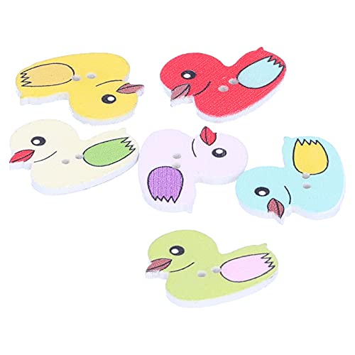 KIMISS 50pcs Niedliche Cartoonente Holzknöpfe für DIY -Handwerk - Spaß Beim Nähen für Stricken, Scrapbooking und Dekoration KIMISS 50pcs Niedliche Cartoonente Holzknöpfe für DIY -Handwerk - Spaß Beim Nähen für Stricken, Scrapbooking und Dekoration von KIMISS