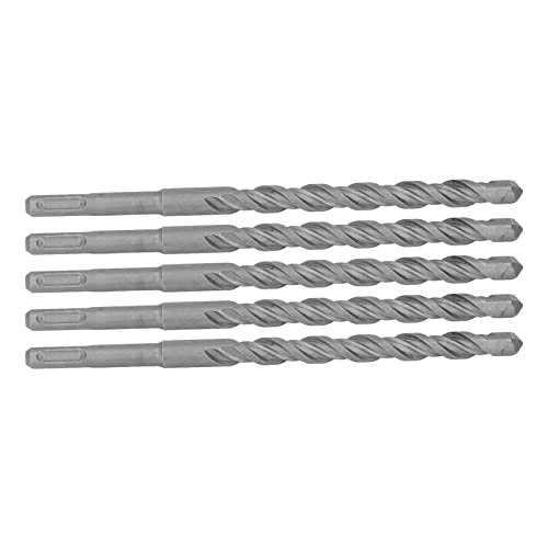 KIMISS 5pcs Impact -Bohrbits mit Carbidspitze Drehhammer Bit 2 Flötenspiralbits für Ziegelbeton 210 Mm (14mm) von KIMISS