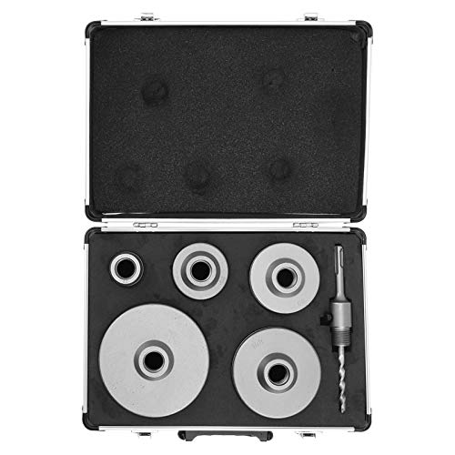 KIMISS 6 -pcs -Betonloch Säge mit Verbindungsstange, 40‑125 Mm Ziegel und Zementbohrer, Positionierungsbohrer und Schraube, Aluminiumgehäuse von KIMISS