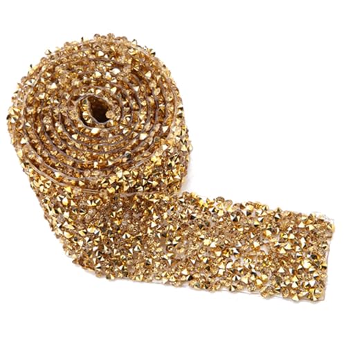 KIMISS Bling Wrap Self Adhäsive + 1yard 30 Mm Diamant Mesh Wrap Roll Sparkle Kristall - -Banddekoration + Hellblau Strassapparat + Kunst, Kunsthandwerk & (Kristallgoldboden) von KIMISS