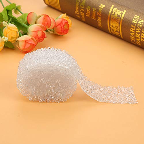 KIMISS Bling Wrap Self Adhäsive + 1yard 30 Mm Diamant Mesh Wrap Roll Sparkle Kristall - -Banddekoration + Hellblau Strassapparat + Kunst, Kunsthandwerk & (Rot) von KIMISS