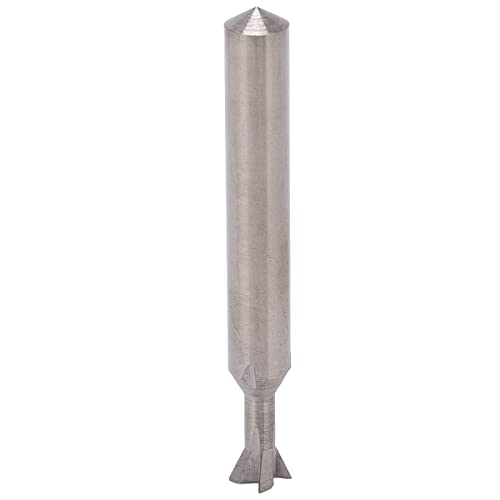 KIMISS Carbid -Schwalbenschwanzbit, 6 Mm Dia Shank 4 Flöten 50 Mm Länge Mahlen Cutter 60 ° Metallarbeiten Schneidemühle (65°) von KIMISS