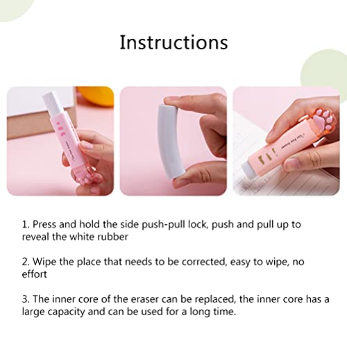 KIMISS Cat Push Pull Eraser - Kawaii Süßer Briefpapiergummi für Schüler - Lustige Schulmaterial für KIMISS Cat Push Pull Eraser - Kawaii Süßer Briefpapiergummi für Schüler - Lustige Schulmaterial für von KIMISS