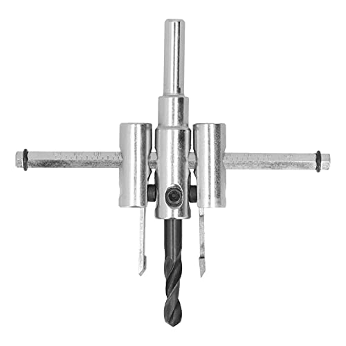 KIMISS Einstellbarer Kreis -Loch -Cutter Kit Holzbohrer für Holzbearbeitung und Projekte Präzisions Schneidwerkzeugset (40-120 mm) von KIMISS