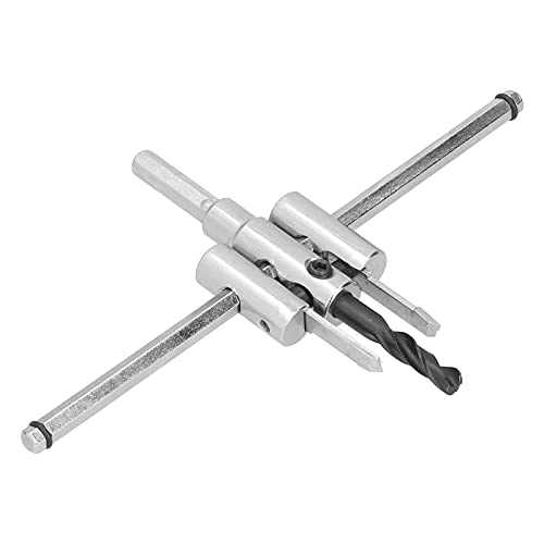 KIMISS Einstellbarer Kreis -Loch -Cutter Kit Holzbohrer für Holzbearbeitung und Projekte Präzisions Schneidwerkzeugset (40-200mm) von KIMISS