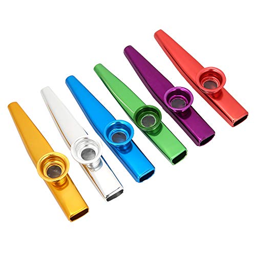 KIMISS Einstellbarer Ton Aluminiumlegierung Tragbarer Kazoo Ukulele -Gitarrenpartner Leicht zu Lernen, Musikinstrument Metal Kazoo KIMISS Einstellbarer Ton Aluminiumlegierung Tragbarer Kazoo Ukulele -Gitarrenpartner Leicht zu Lernen, Musikinstrument Metal Kazoo von KIMISS