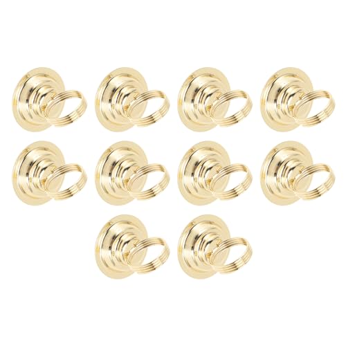 KIMISS Elegante Tischnummernhalter für Hochzeitsempfangsfeier - 10pcs Edelstahl -Place Karteninhaber und Menüclips für Veranstaltungen (Golden) von KIMISS