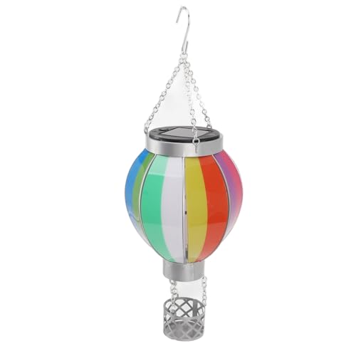 KIMISS Heißluftballon Solarlaterne - 600mAh Automatisch Ein/Aus -Regenbogenfarbe Im Freien Im Freien Hängende Licht für Garten, Terrasse und Veranda Warme Lichtdekoration KIMISS Heißluftballon Solarlaterne - 600mAh Automatisch Ein/Aus -Regenbogenfarbe Im Freien Im Freien Hängende Licht für Garten, Terrasse und Veranda Warme Lichtdekoration von KIMISS