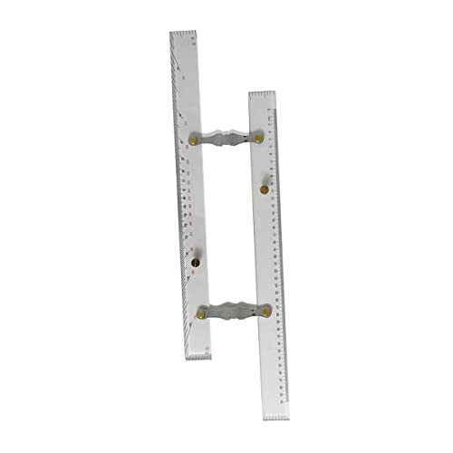 KIMISS Hohe Genauigkeit Meeresnavigation Parallele Lineal mit Klarer Skala - Transparentes Boot & Schiffszeichnungswerkzeug Azimut -Linien (450mm) von KIMISS