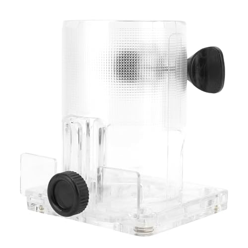KIMISS Holzbearbeitung Trimmer Router Transparente Kunststoffbasis - Premium -PC Material mit Einstellbarem für Verbesserte Präzision Standard und Verdickte Optionen Verfügbar (Verdickter Stil) von KIMISS