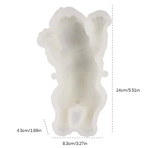 KIMISS Hund Silikonform 3D Shar Pei Design - Silikonkuchendekoration, Mousse, Schokoladen- und Gelee Formen für DIY Backen (WHITE) von KIMISS
