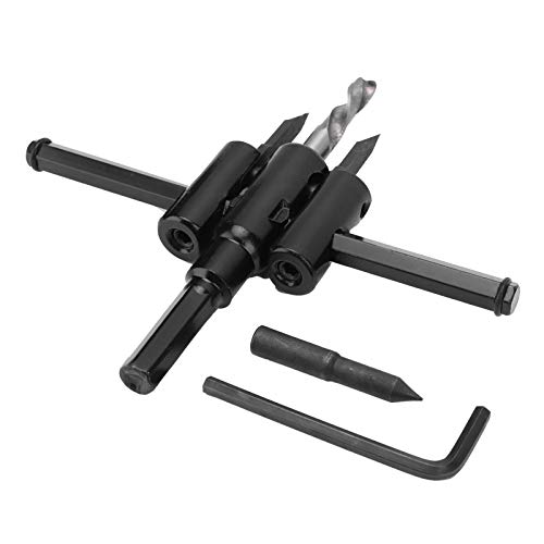 KIMISS Lochschneidersägen -Kit mit Schnellem Maß und Design - Rundes Schneidwerkzeugholz und Plastikplatte (30-120 mm) von KIMISS