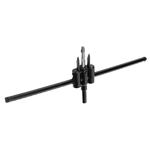 KIMISS Lochschneidersägen -Kit mit Schnellem Maß und Design - Rundes Schneidwerkzeugholz und Plastikplatte (30-300MM) von KIMISS